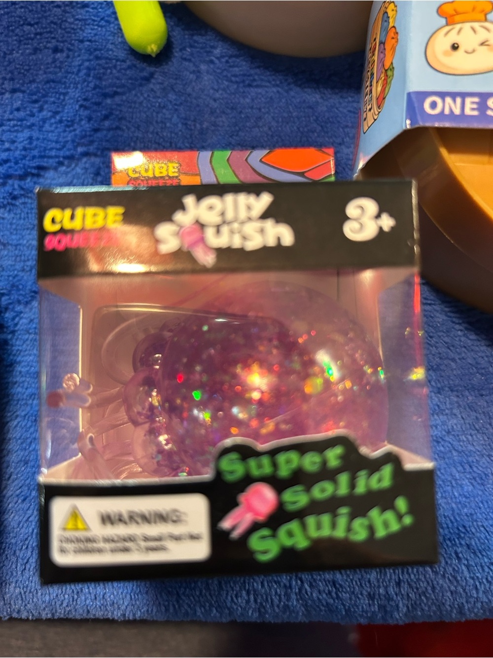 Jelly Squish Super Solid Squish - Iridescent Purple Glitter